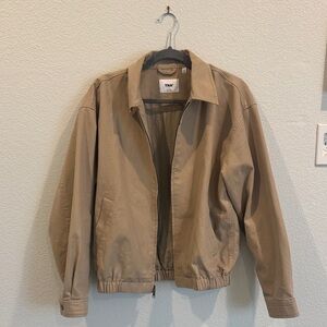 Aritzia Tan Caddie Blouson Jacket